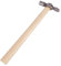 Blackspur 1x 1.5cm Carbon Steel Cross Pein Hammer with Wooden Handle - Home Nail Framing Roofing Straight Handle DIY Hand Tool