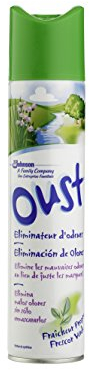 Oust Ambientador Eliminación de Olores, Frescor, 300 ml, El embalaje puede variar