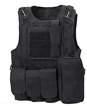 ATAIRSOFT Militär Armee Airsoft MOLLE Weste Jagd Taktisch Kampf Plattenträger Schwarz