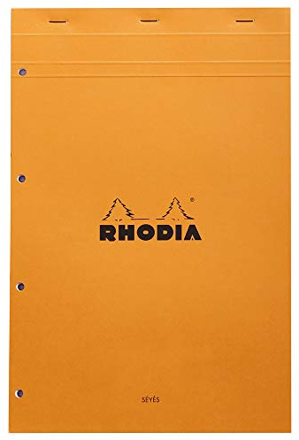 Rhodia 20100C Notizblock N.20 A4+ 80 Blatt Seyes Lineatur Orange