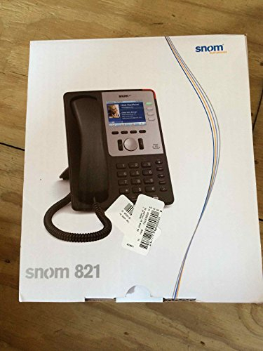 Snom 821 12line LED Wired Handset Nero - Telefono IP (LED, 320 x 240 Pixel, 8,89 cm (3,5), 12 linee, G.711, G.722, G.723.1, G.726, RFC 3261)