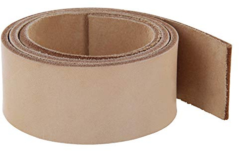 AURORIS - Voll-Lederriemen - 200 x 3,5 x 0,35 cm - natur