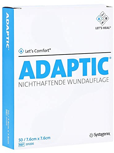 ADAPTIC 7,6x7,6 cm feuchte Wundauflage 2012, 50 St