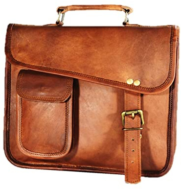 URBAN DEZIRE Herren Echtleder Kleine Aktentasche Messenger Satchel Ipad Tab Tablet Tasche 11 kompatibel mit Apple Produkt