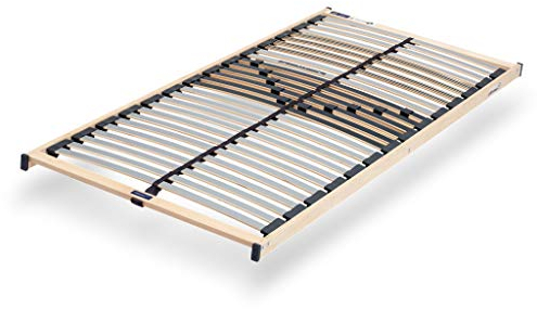 CubeSleep Lattenrost Base NV 28-Leisten 5-Zonen Lattenrahmen | Progressive Federung mit Härteregulierung | Made In Germany | GS Zertifiziert – geprüfte Sicherheit (100 x 200 cm)