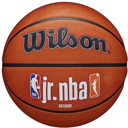 Wilson Basketball, Jr. NBA Authentic, Outdoor, Tackskin Cover, Größe: