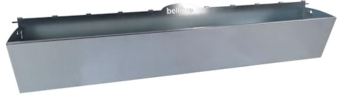 bellissa Origami Blumenkasten 92731 – Pflanzkübel Metall - Einsatz Pflanzenschalen Pflanzkasten mit Halterung für Zaun & Gabionen L 104 cm x 17,5 cm x 22,8 cm