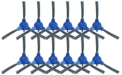 EtliN Compatible With Venga VG RVC 3000 3001 Robot Vacuum Clenaer Replacement Spare Parts Accessories Main Side Brush Hepa Filter Mop Rag Wipe (Color : 12 side Brushes)