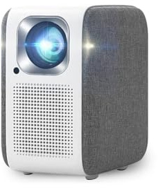 VVHUDA Mini proiettore Home Cinema intelligente per film Proiettore 4K Video Led Beam Smartphone TV Proiezione da parete (D come mostrato) Small Gift