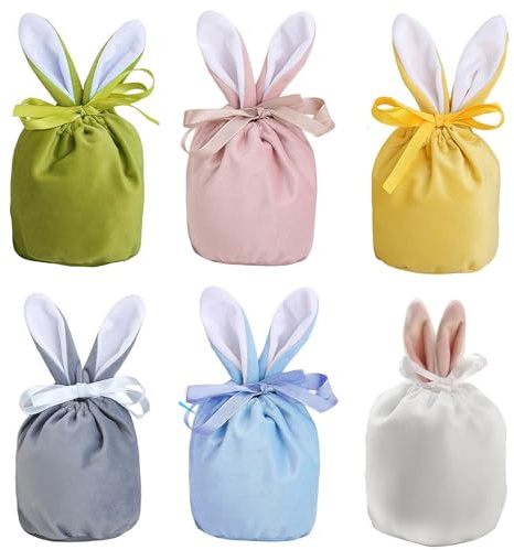 PMELCXD Ostern Säckchen zum Befüllen - Vielseitige Ostersackerl für Junge Leute - Bezaubernde Osterkörbchen mit Personalisierten Süßigkeiten - Originelle Osterkorb für Junge Leute