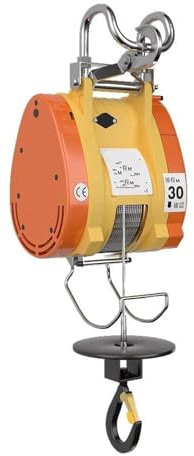 QIUYMGFG Palan Électrique treuil Petit palan Suspendu portatif de 300kg 360kg, treuil à câble à très Haute efficacité, Mini Grue électrique(280kg 30m 220v)