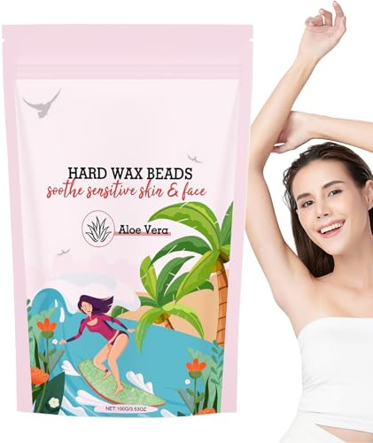 Wachsperlen für Haarentfernung, Augenbrauen-Haarentfernerwachs, Körperwachsperlen sanft zur Haut, Ergebnisse in Salon-Qualität, 500 g, für Bikini, Augenbraue, Rücken, Arme