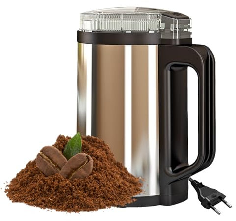 Moulin à café automatique – Moulin électrique pratique pour usage domestique – Moulin rapide et pour grains et fruits secs Utilisation quotidienne en cuisine domestique