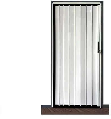 Sliding Accordion Doors for Indoor/Outdoor Use Blackout Folding Room Divider 79x80in Barn Door for Bedroom Office Clothing ShopEasy Mount Track System