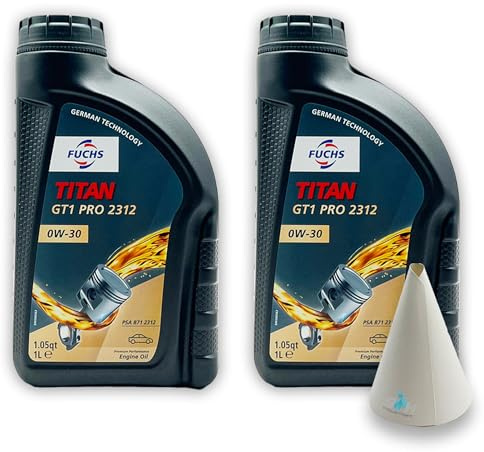 Fuchs Titan GT1 2312 0W-30 | 2 | kompatibel mit PSA B71 2312 | FIAT 9.55535-DS1/GS1 | IVECO 18-1811 CLASSE SC1 LV | IVECO 18-1811 CLASSE SC1 LV-16 | | Motorenöl | Motoröl | Ölwechsel | Öl | SAE 0W30