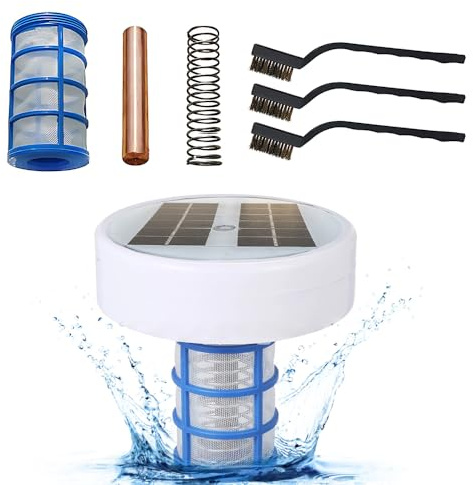 Ionizador de Piscina Solar para Limpieza, Reduce Cloro 85%