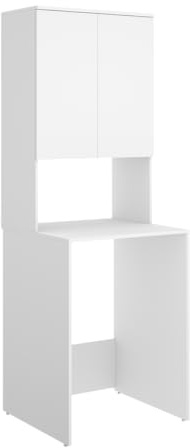 DEKIT - Mueble para Lavadora con ALTILLO 190x63,3x62cm - Blanco