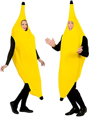 W WIDMANN MILANO Party Fashion - Costume Banane pour adultes, nourriture, fruits, déguisements de carnaval
