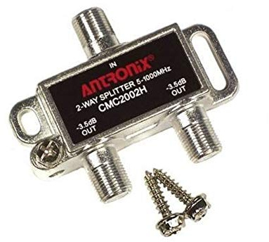 Cable Modem & MOCA Premium Coaxial 2-Way Splitter Ideal for Bidirectional RG-6 RG-59 Communications