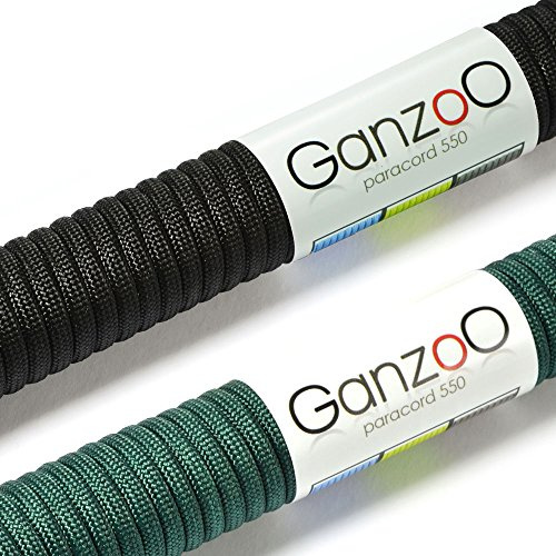 Paracord 550 Seil 2er Set für Armband, Leine, Halsband, Lanyard, Starter-Set