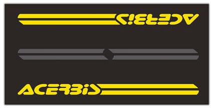 Acerbis 0021696.318 Polyester Teppich für Motorrad, 100 cm x 200 cm, Nero/Gillo