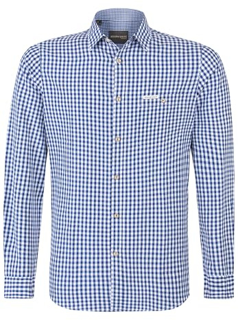 Stockerpoint Herr Campos3 Traditionell skjorta, Blå, XL