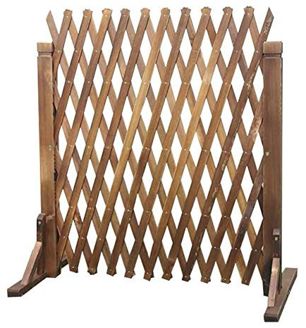 JIANFEI-weilan Gartenzaun Steckzaun Holzzaun Ausziehbar Außendekoration Leitplanke, 2 Farben, Mehrere Größen (Size : A-70x160cm)
