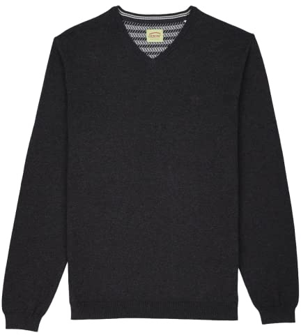 OXBOW P0PIVEGA Pull Essentiel col V uni Noir Chiné