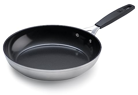 MasterPro Smart | Pfanne Antihaftbeschichtet 24 cm | Aus Geschmiedetem Aluminium | Ergonomischer Griff mit Silikonbeschichtung | Für Alle Herdarten