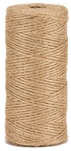 La cordeline Ficelle Jute Naturel Ø1.5mm ±100m pour Le Jardinage, Bricolage, activités manuelles BJN100, Naturelle