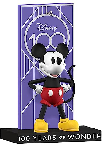Hallmark Keepsake Ornamento natalizio 2023, Disney 100 anni di Wonder Topolino, regali per i fan della Disney