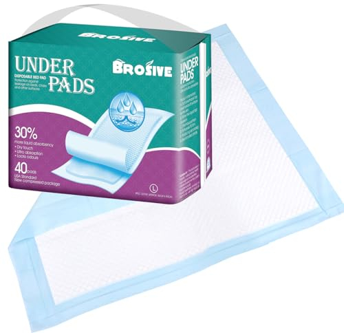 Extra große Betteinlagen für Inkontinenz, Einweg-Betteinlagen, 91,4 x 91,4 cm, auslaufsicher, atmungsaktiv, Inkontinenz-Betteinlagen für Kinder und Haustiere, hohe Saugfähigkeit, Einweg-Betteinlagen