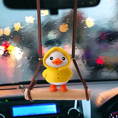 OOTSR breloque Swing Duck, pendentif volant Swing Duck, accessoires de radiateur de rétroviseur Swing Duck, accessoires d'intérieur de rétroviseur de voiture, cadeaux de décoration d'intérieur