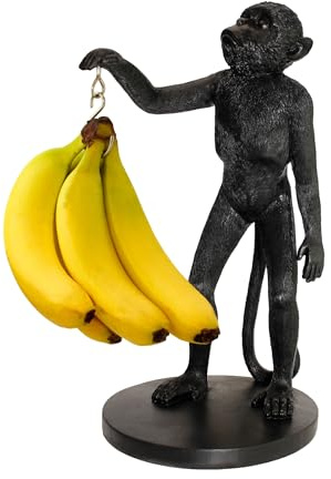 Winkee - Bananenhalter Affe Mikey I Origineller Bananenständer | Obst-Halter in Affenform | Obstständer modern