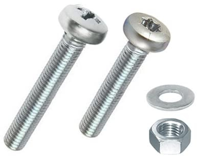 M4 Linsenkopfschrauben - V2A Edelstahl - DIN 7985 inkl. Mutter + Scheibe (10, Antrieb: Torx, M4 x 20 mm)