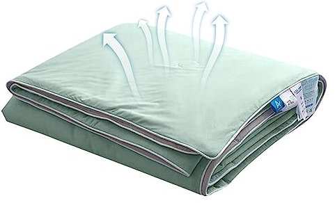 fanelod Decke, kühlende Faser-Bettdecke, bequem, weich, kühlende Decke, leichte Decke für Nachtschweiß, Erwachsene und Kinder