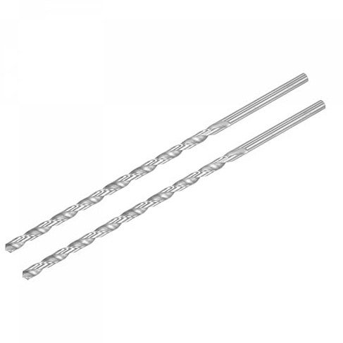TA-VIGOR 2Pcs 8mm Extra Long Twist Drill Bits 250mm HSS Straight Shank | High Speed Steel Spiral Drill Bits for Wood, Metal, Aluminium and Plastic