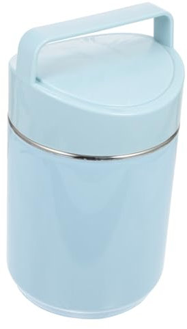 Milisten Isoliereimer aus Edelstahl Behälter für Mahlzeiten tragbare Isolierbecher stainless steel lunch box warmhaltebehälter Vorratsbehälter für Lebensmittel Vakuumtopf Auslaufschutz pp
