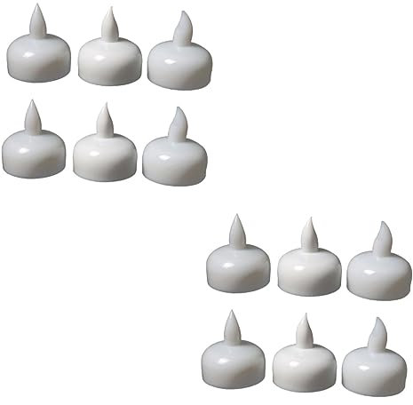 DOITOOL 8 schwimmende Wasserkerzen LED-Teelichter Flammenlose Teelichter Kerzenlampe Schwimmkerzen weiß schwimmende Tauchen schmücken Spa kleine Kerzenlicht