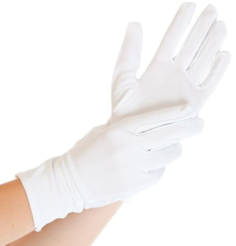 FRANZ MENSCH 300 Stück Hygostar Nylonhandschuhe Superfine, weiß, 8/M, L: 25cm, Karton, Arbeitshandschuhe, Schutzhandschuhe, Nylonhandschuhe