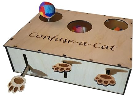 Generische Katzen-Puzzle-Box – interaktives -Puzzle-Spielzeug für Katzen, Katzen-Leckerli-Puzzle-Box | Katzenspielzeug zum Spielen, verwirrende Katzenbox, natürliches interaktives Katzen