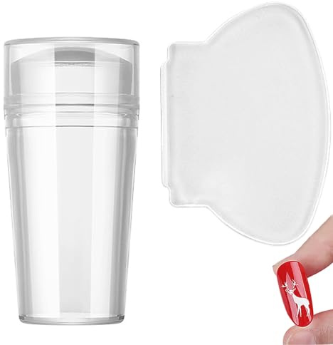 Stamper - Stamper Per Unghie In Silicone | Piastre Per Stampaggio Per | Unghie | In Gelatina Riutilizzabile Con Strumento Raschiatore Per Disegni Di Unghie Fai Da Te | Kit Stampaggio A