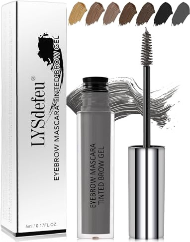 Gray Eyebrow Gel Tinting, Dark Grey Eye Brow Dye Glue Mascara for Women Mom | Tinted Eyebrow Gel, Smudge-Proof Eye Brow Tinting, Color Liquid Mascara Brow Filler Stain, Thanksgiving Christmas Eye Makeup