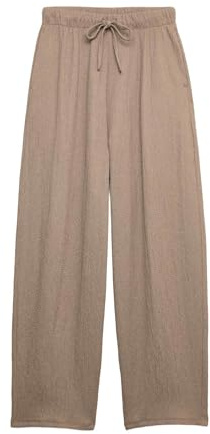 Marks & Spencer Pantalon texturé Coupe Carotte à Taille élastique UK 14 (EU 42)