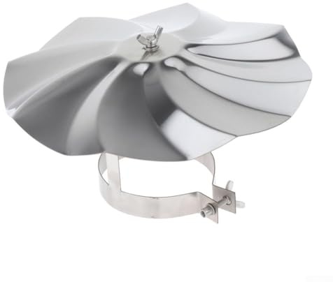 Honseadek Tappo antipioggia per canna fumaria per tubo da 6 cm, cappuccio in acciaio inox e copertura di sfiato del tetto per tubo della stufa, a prova di animali e resistente alle intemperie