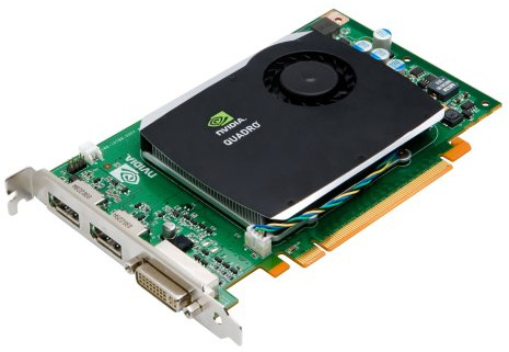 PNY Scheda grafica professionale NVIDIA Quadro FX 580 512 MB GDDR3 PCI Express Gen 2x16 DVI-I DL e Dual DisplayPort OpenGL, DirectX, CUDA e OpenCL Professional, VCQFX580-PCIE-PB