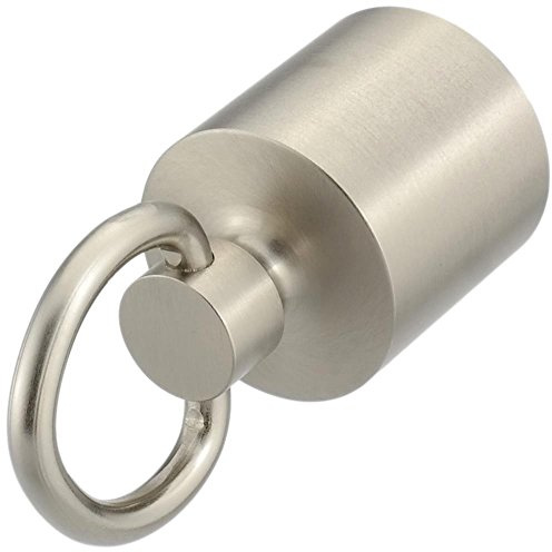 Kanirope® Seilendkappe mit Ring Nickel matt für ø28mm- ø30mm Handlaufseile Absperrseile Treppenseile