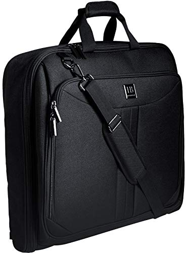 HUGH BUTLER Porta Abiti da Viaggio - Borsa Uomo - Borse da Vaggio - Vestiti Senza Pieghe - Una Borsa Grande per Tre Paia di Abiti - Colore Nero