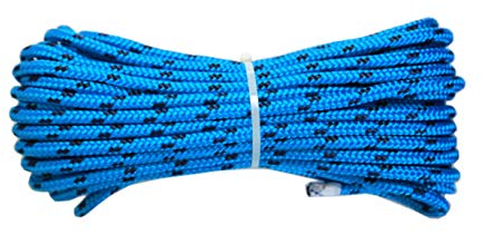 Corda Polipropilene Alta Tenacita', 8 mm x 20 m, Blu/Blu Navy, Multiuso, mare, fai da te, stabilizzato ai raggi U.V. resistente a intemperie e agenti atmosferici.