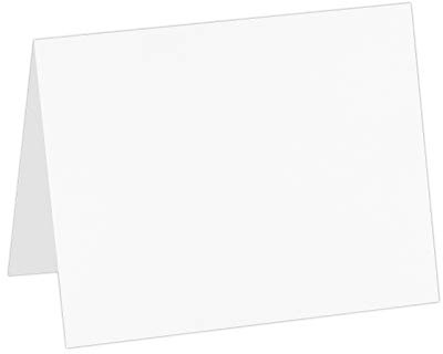 LUXPaper A2 Folded Cards | 4 1/4 x 5 1/2 | White | 120lb. Cover | 50 Qty